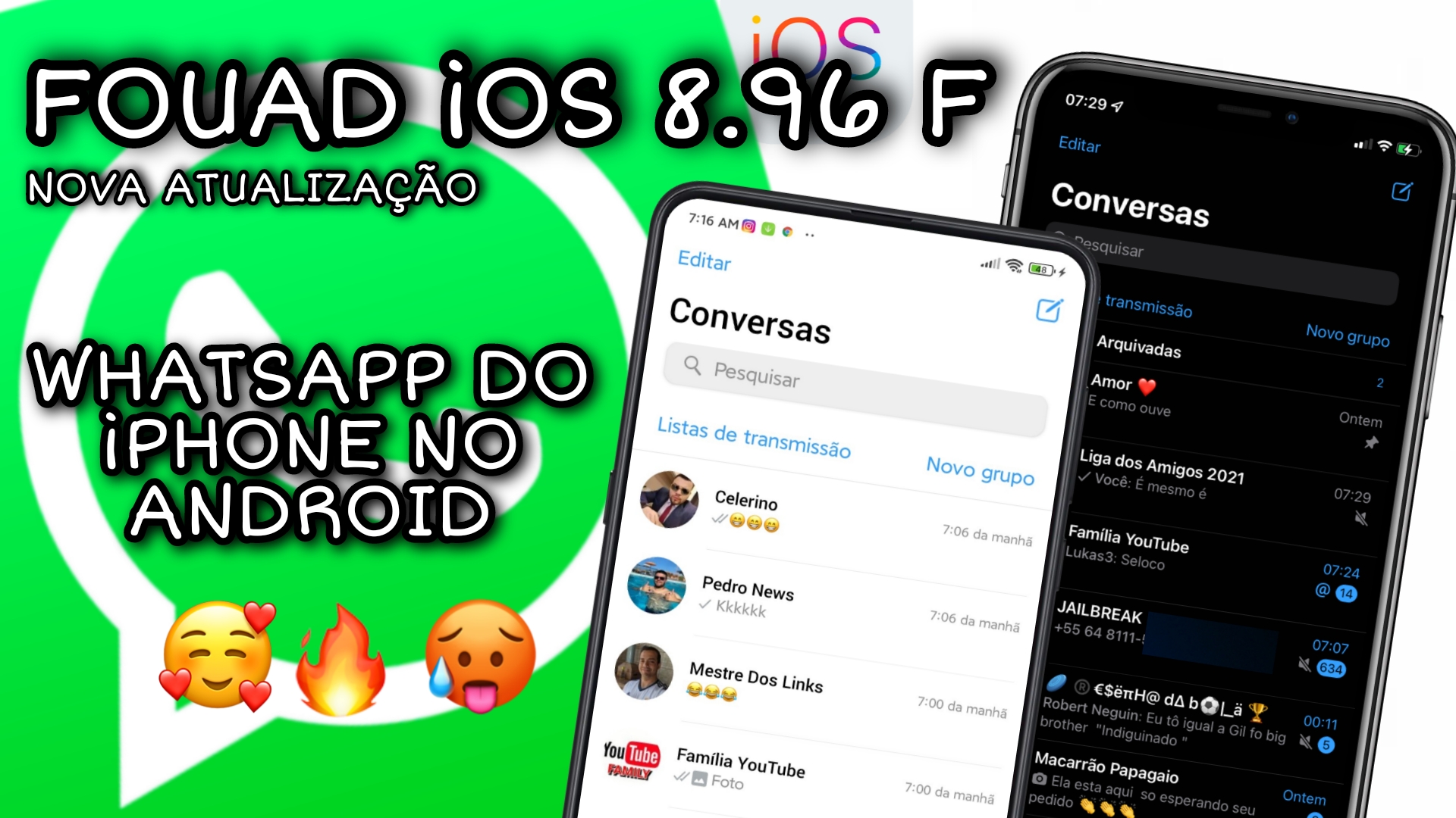 Saiu Whatsapp Do IPhone No Android Fouad IOS 8 96F Nova