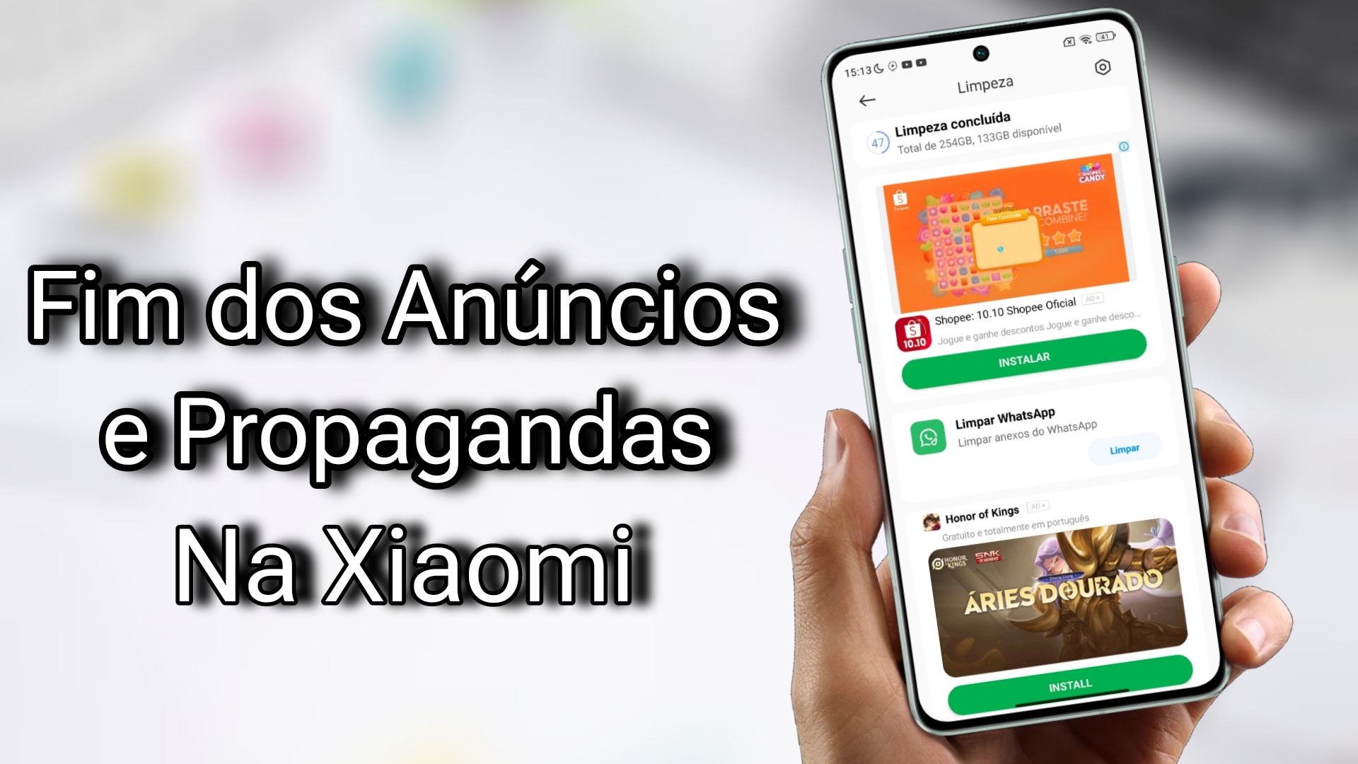 JÁ CHEGA XIAOMI Como Remover de uma vez Por todas TODOS os ANÚNCIOS