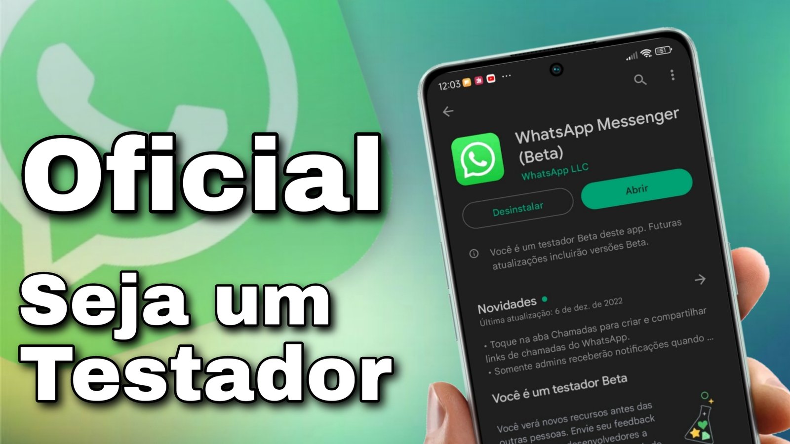 Oficial - Como Ser Testador Beta Do Whatsapp e Receber os Novos ...