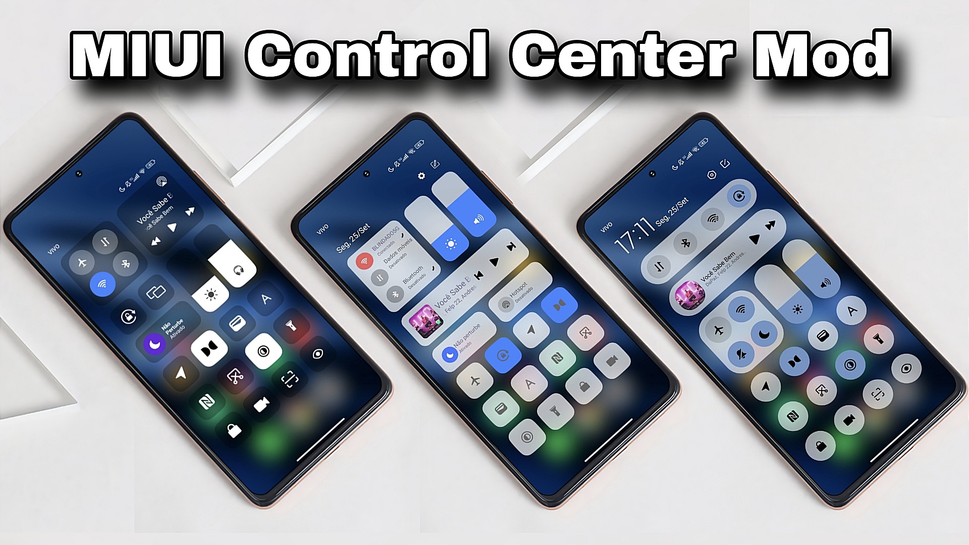 BOOOM 🤩 OMG 😱 Top 3 MIUI Control Center Estão Incríveis Instale