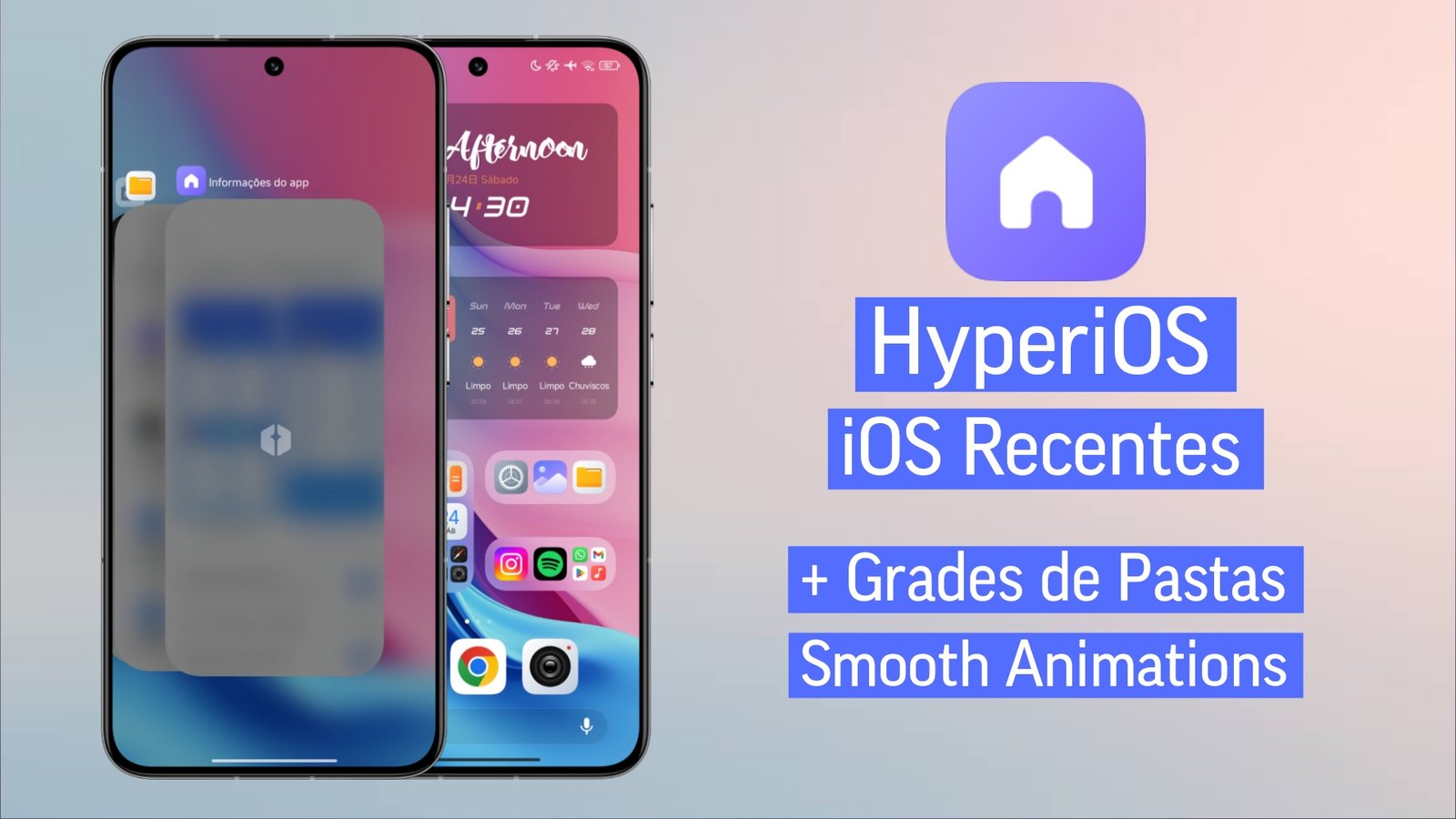 Surreal 😱 - HyperOS Launcher iOS Recentes - Novos Layouts de Pastas E ...